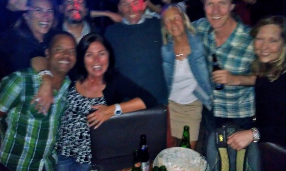 Night out with crew from Celebration and Ariel IV