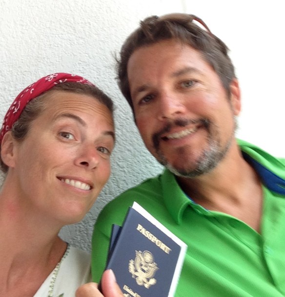 We get our passports stamped