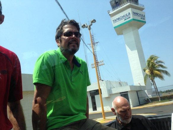 Back in the truck to the port captain