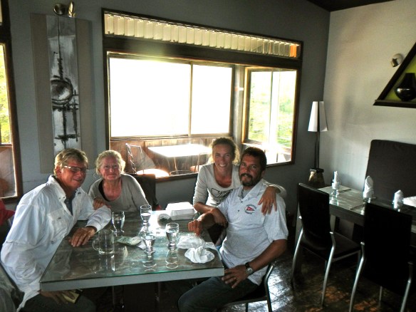 Great meal at Trio restaurant.  Moments after this photo was my first earthquake!