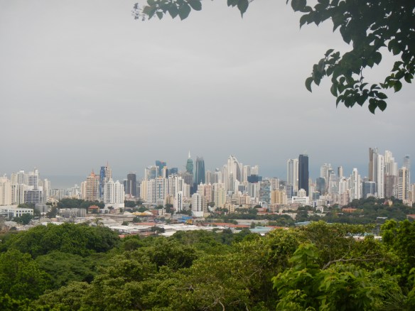 View of the city from the top of Parque Natural Metropolitano 