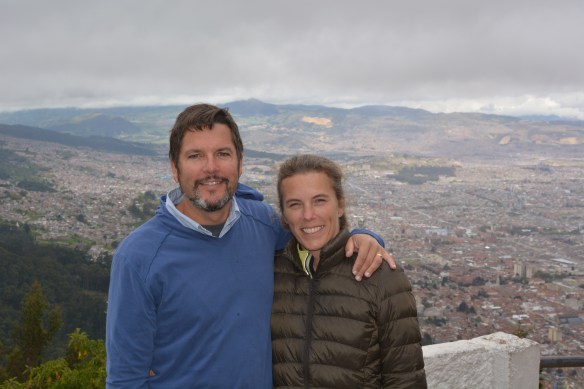 Enjoying the view up on Monserrate