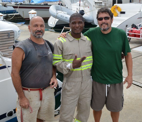 Hard working Scott, Eddie and Peter