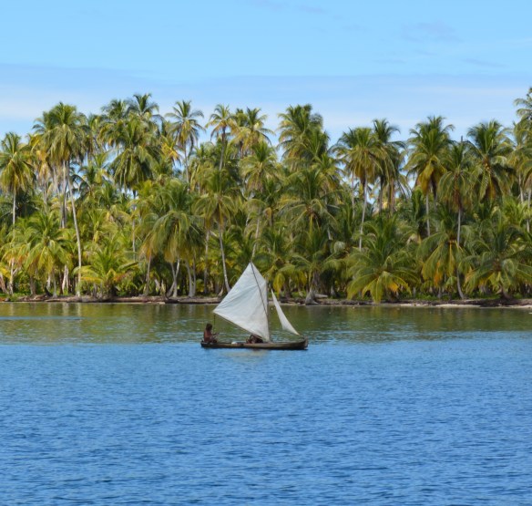 Guna sail or paddle their cayucos all around these islands.