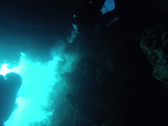 Diving "The Crack" at Glover.  One at a time please