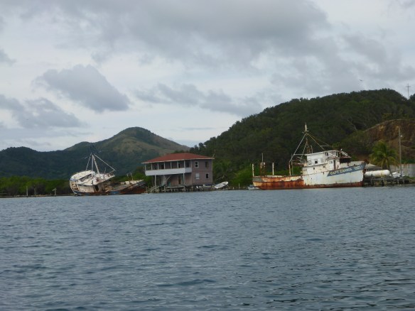 These boats have seen better days