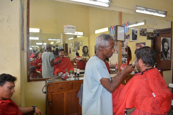 Pete thought he was getting a bargain $8 haircut, but as he walked out noticed the price list for locals as 83¢   LOL