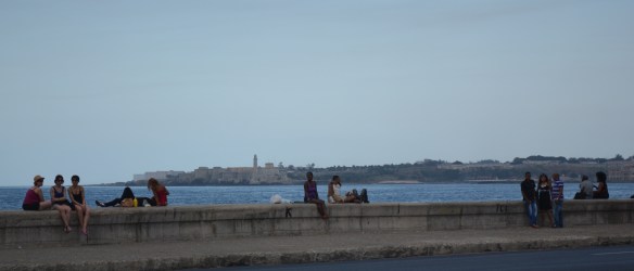 Havana's Malecón is a hang out place for all.