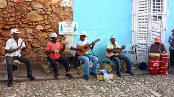 Musicians on the streets of Trinidad