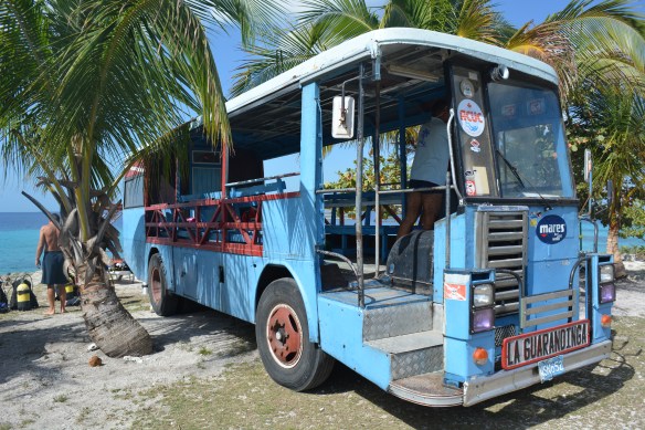 Dive center was a repurposed bus.  Our dive guide was a Cuban special forces commando and one of the best guides we've ever had