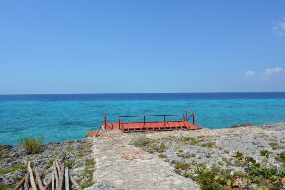 We went diving in the Bay of Pigs,  no dive boats here, just stepped off the end of this dock.