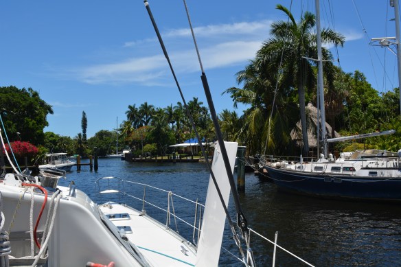 Can be a tight squeeze traveling the canals.