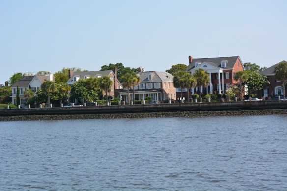 Lovely homes line the Charleston Battery
