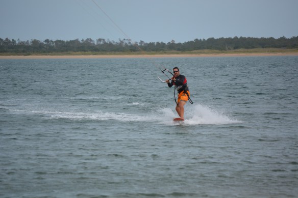 Pete kiting Cape Lookout cu