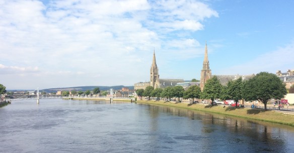 Gorgeous view of the River Ness from the apartment in Inverness