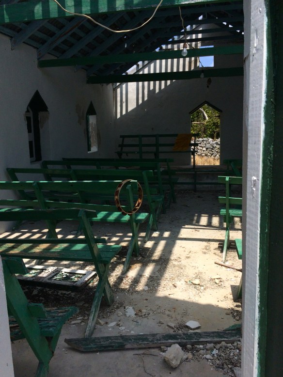 Church destroyed by hurricane